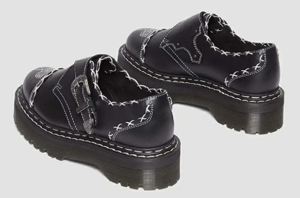 Giày Dr.Martens Quad Gothic Americana Monk Strap 34131001 - Ảnh 4