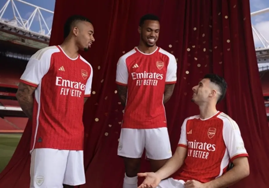 Áo Adidas Arsenal 23/24 Home Jersey 'Scarlet White' HR6929 - Ảnh 5