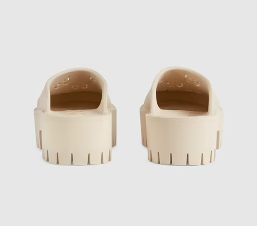 Dép Gucci Wmns Platform Perforated G Sandal 663577-JFB00-9022 - Ảnh 4