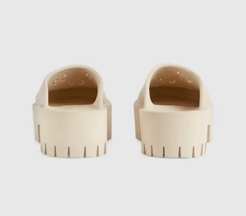 Dép Gucci Wmns Platform Perforated G Sandal 663577-JFB00-9022 - Ảnh 4