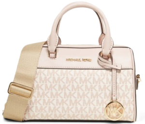 Túi Michael Kors Jet Set Travel Extra-Small Metallic Signature Crossbody Bag 'OPTWHT' 35H3GTFC0V-124