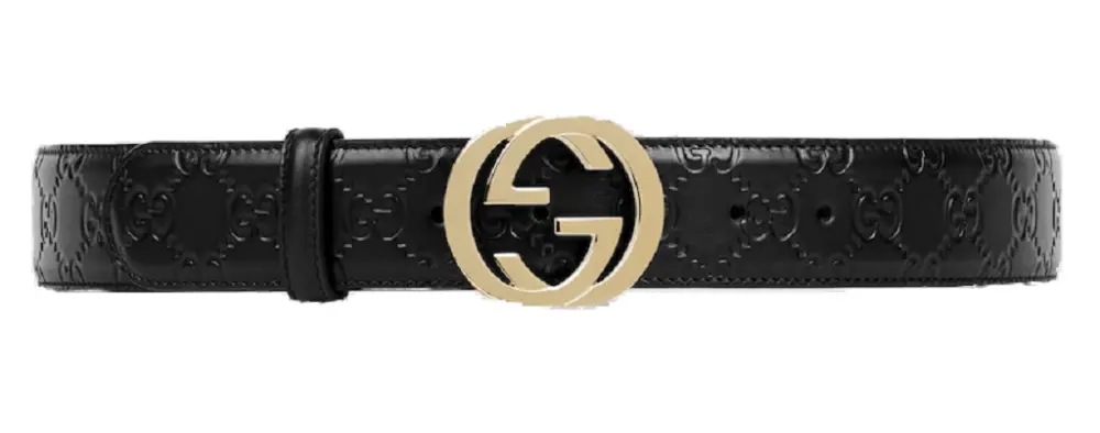 Thắt Lưng Gucci Signature Leather Belt ‘Black’ 370543CWC1G1000