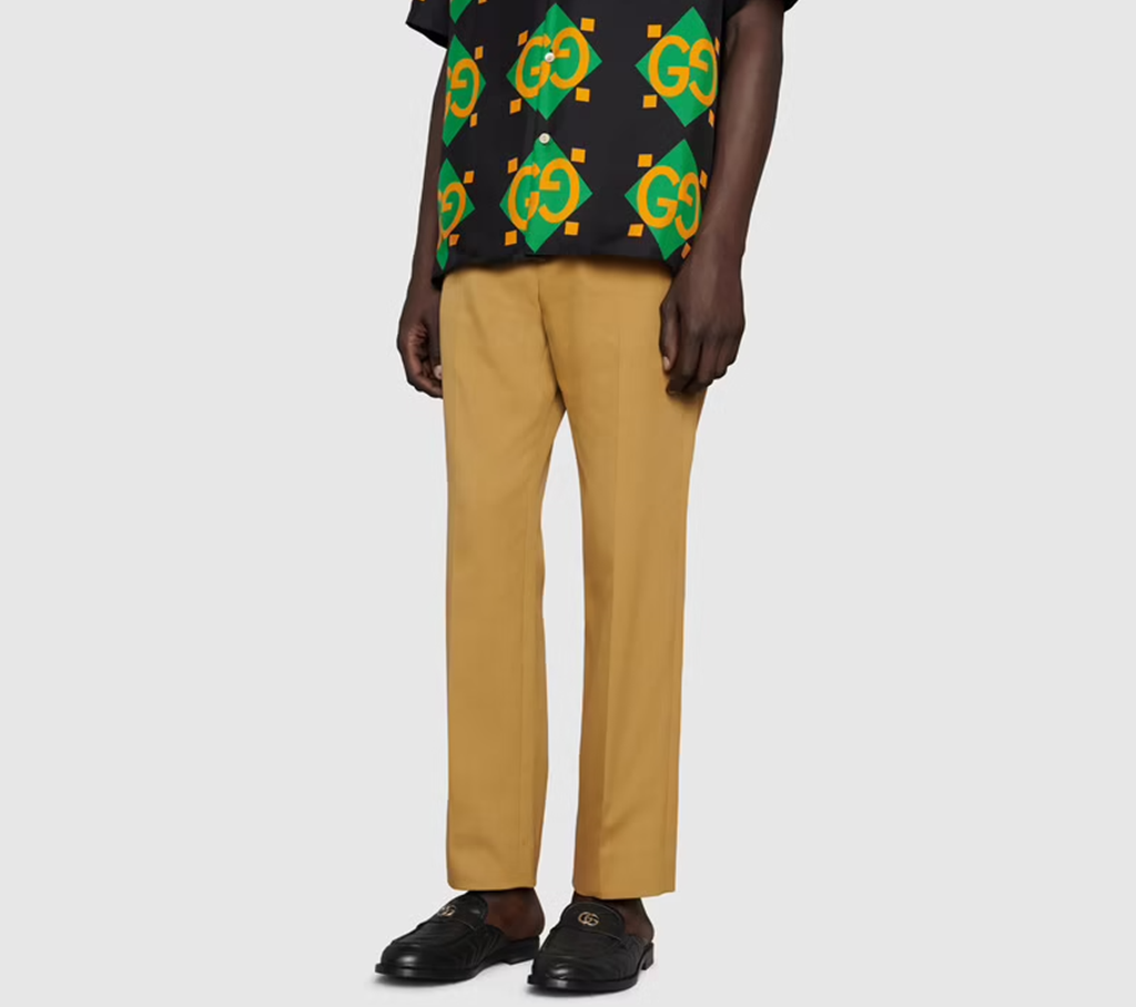 Giày Gucci Matelassé With Double G Chevron Leather 'Black' 673816-BKO60-1000 - Ảnh 2