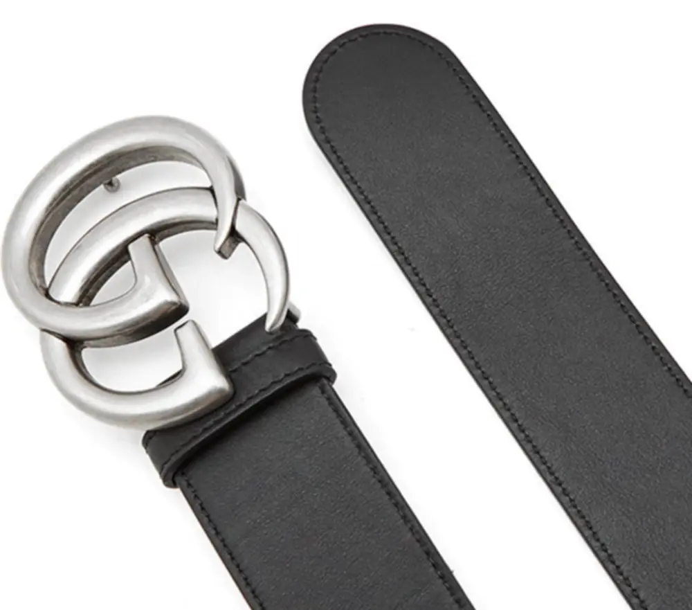 Thắt Lưng Gucci 19SS Men’s GG Buckle Leather Belt Black 397660-AP00N-1000 - Ảnh 3