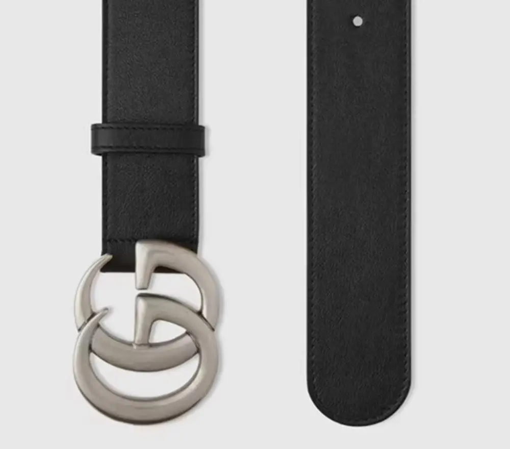 Alternative view of Thắt Lưng Gucci 19SS Men’s GG Buckle Leather Belt Black 397660-AP00N-1000