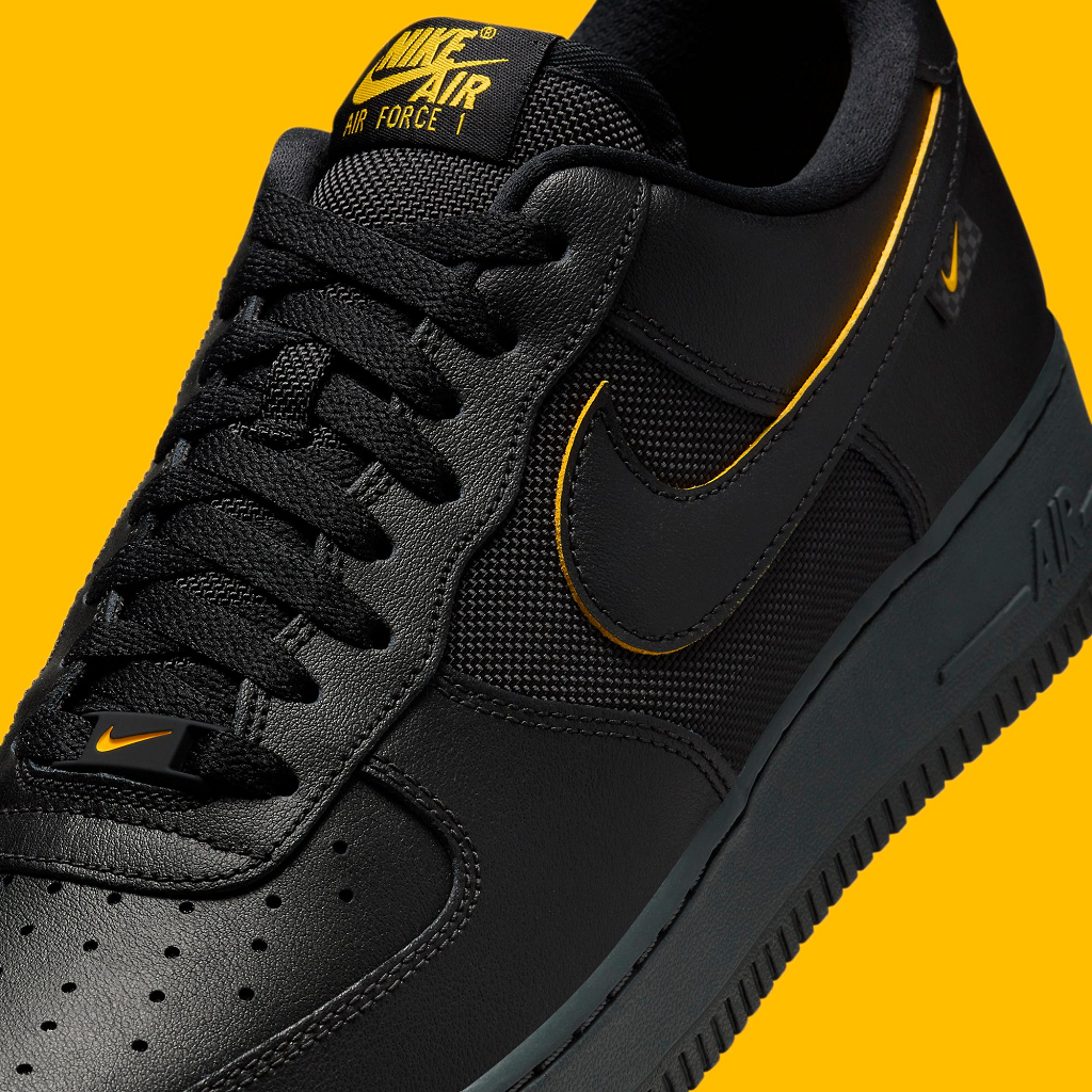 Giày Nike Air Force 1 '07 "Black & University Gold" FZ4617-001 - Ảnh 5