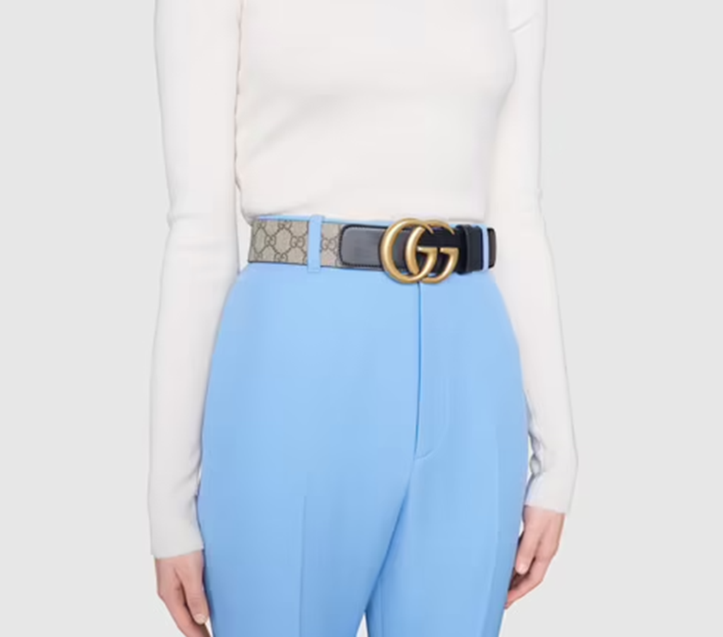 Thắt Lưng Gucci Double G Buckle GG Belt 400593-92TLT-9769 - Ảnh 2