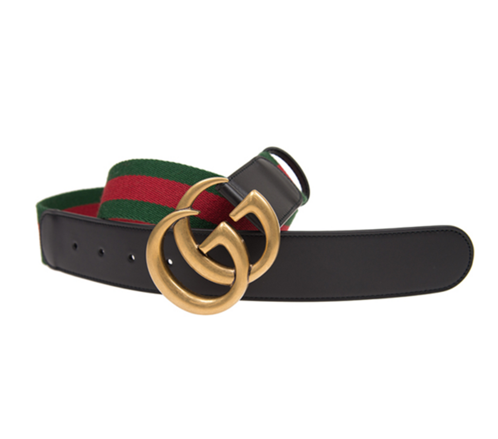 Thắt Lưng Gucci Double Buckle Web Belt 409416-HE21T-8476 - Ảnh 3