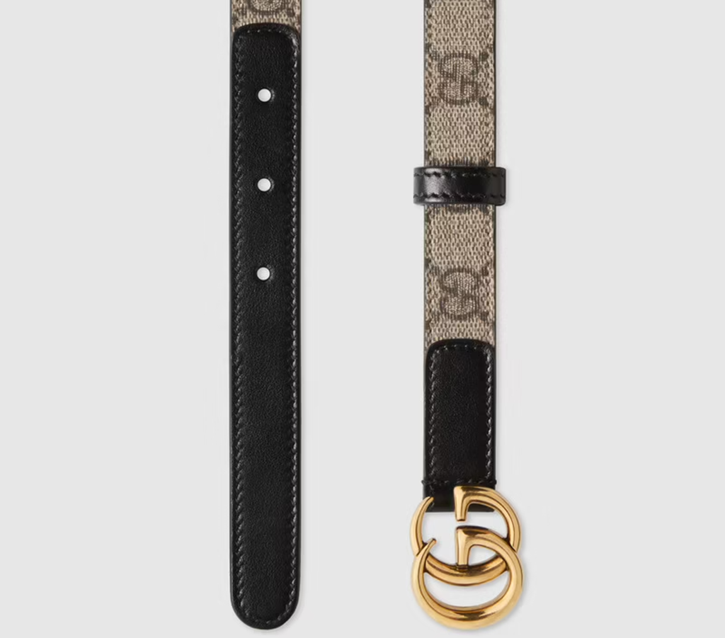 Thắt Lưng Gucci GG Mamon Thin Belt 409417-92TLC-9769 - Ảnh 3