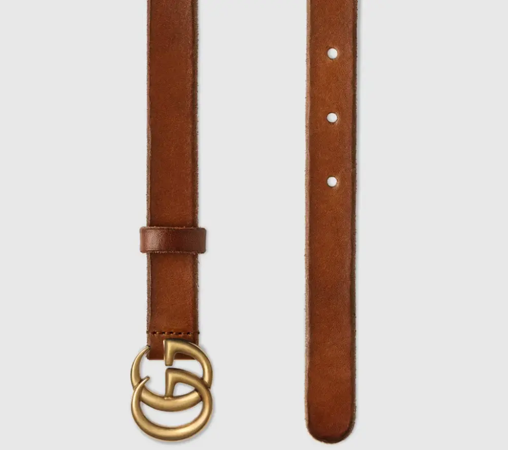 Thắt Lưng Gucci Women’s Marmont Double G Buckle Belt 409417-CVE0T-2535 - Ảnh 3
