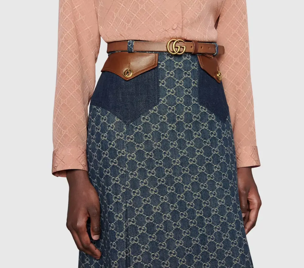 Alternative view of Thắt Lưng Gucci Women’s Marmont Double G Buckle Belt 409417-CVE0T-2535