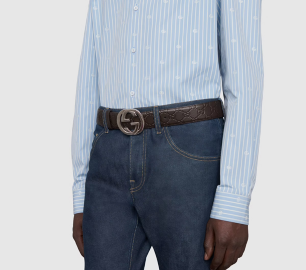 Thắt Lưng Gucci Signature Leather Belt 411924-CWC1N-2140 - Ảnh 2