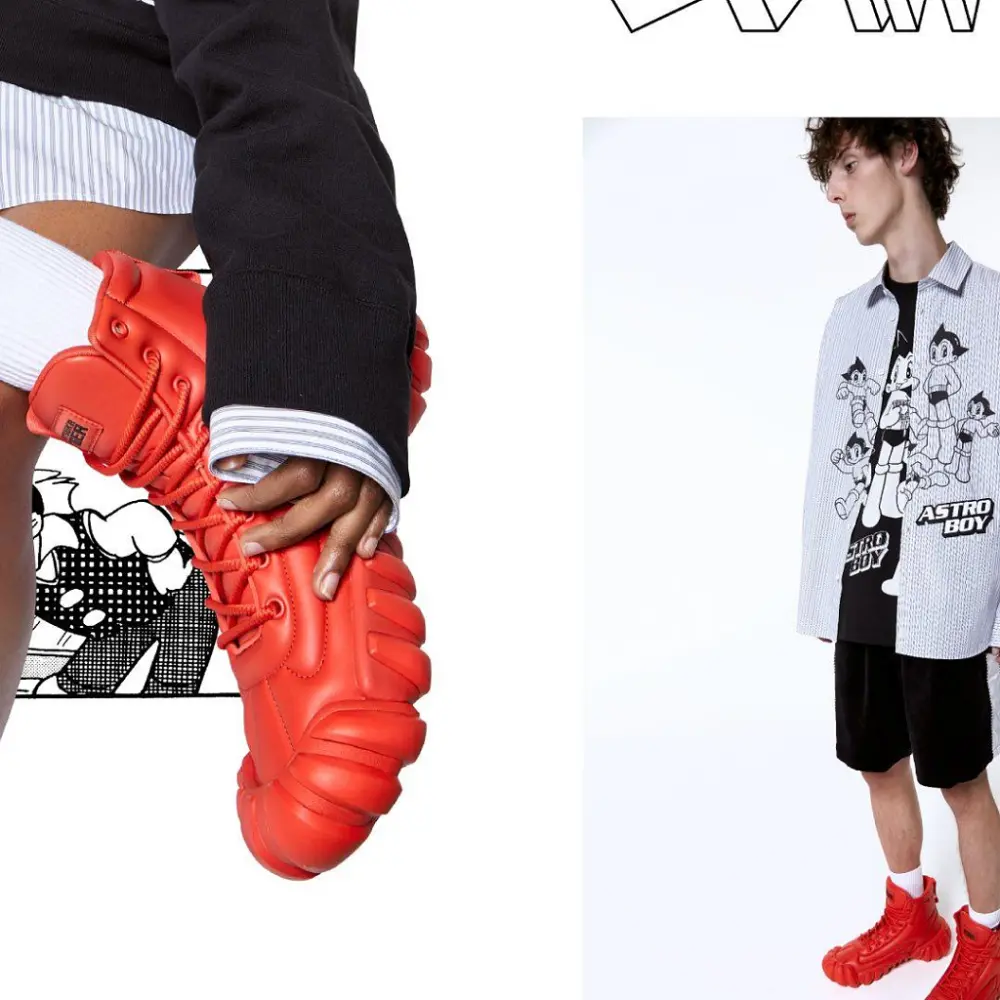Giày Onitsuka Astro Boy x Dentigre Puff Boot 'Fiery Red' 1183C201-600 - Ảnh 4