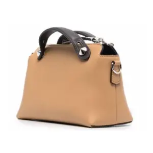 Alternative view of Túi Fendi 3Way Plain Leather Crossbody Logo Boston Duffles ‘Beige’ 8BL145-5QJ-F1FEQ