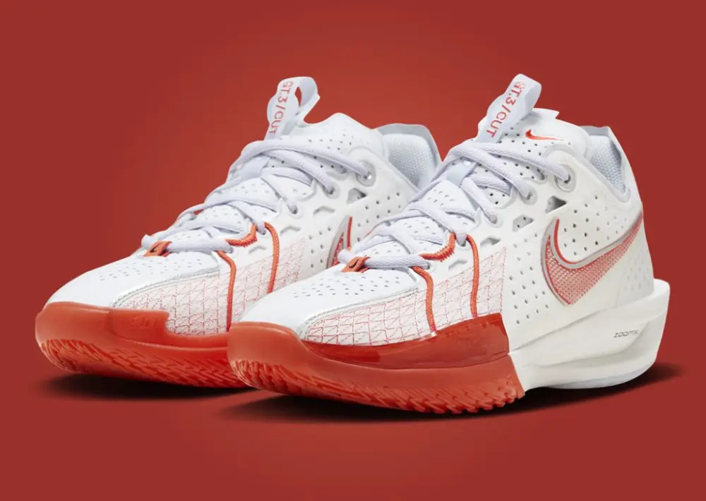 Alternative view of Giày Nike Zoom GT Cut 3 White Picante Red FD7033-101