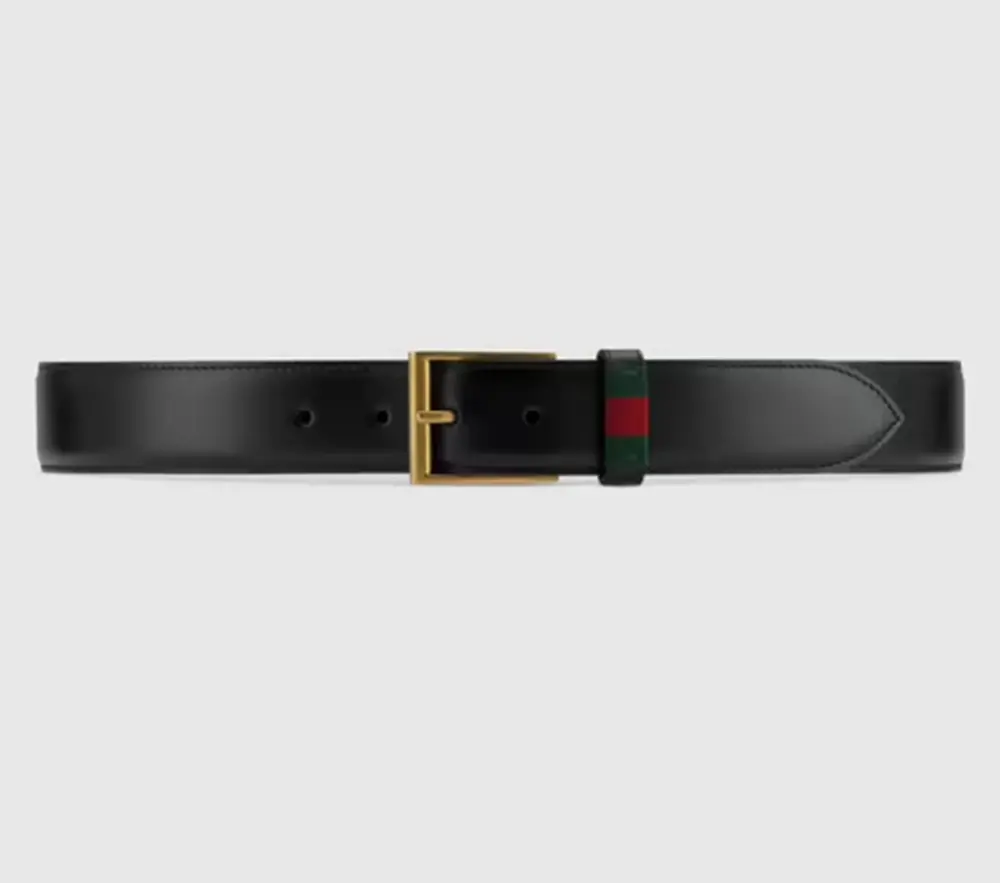 Alternative view of Thắt Lưng Gucci Web Stripe Leather Belt 495125-DT99T-1060