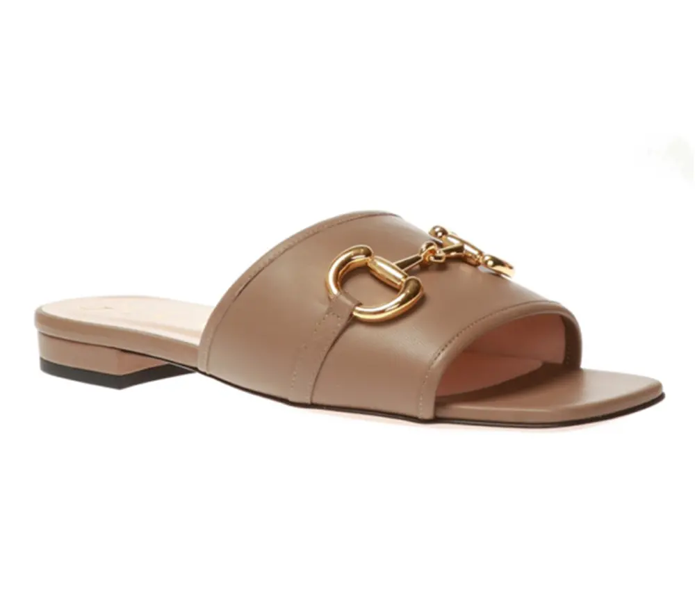 Dép Gucci Horsebit Leather Slide ‘Beige’ 623111-1RH00-2606 - Ảnh 4