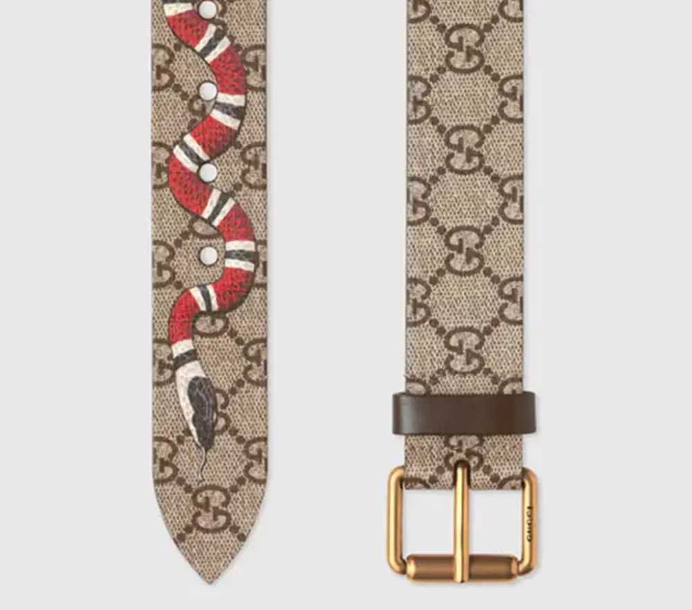Thắt Lưng Gucci Snake Print Supreme ‘Brown’ 434520-K5O1T-8692 - Ảnh 3