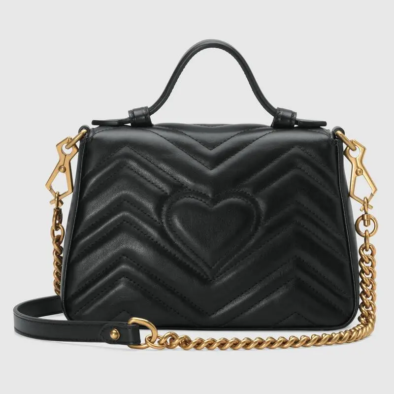 Túi Gucci GG Marmont Mini Top Handle Bag 547260 DTDIT 1000 - Ảnh 5