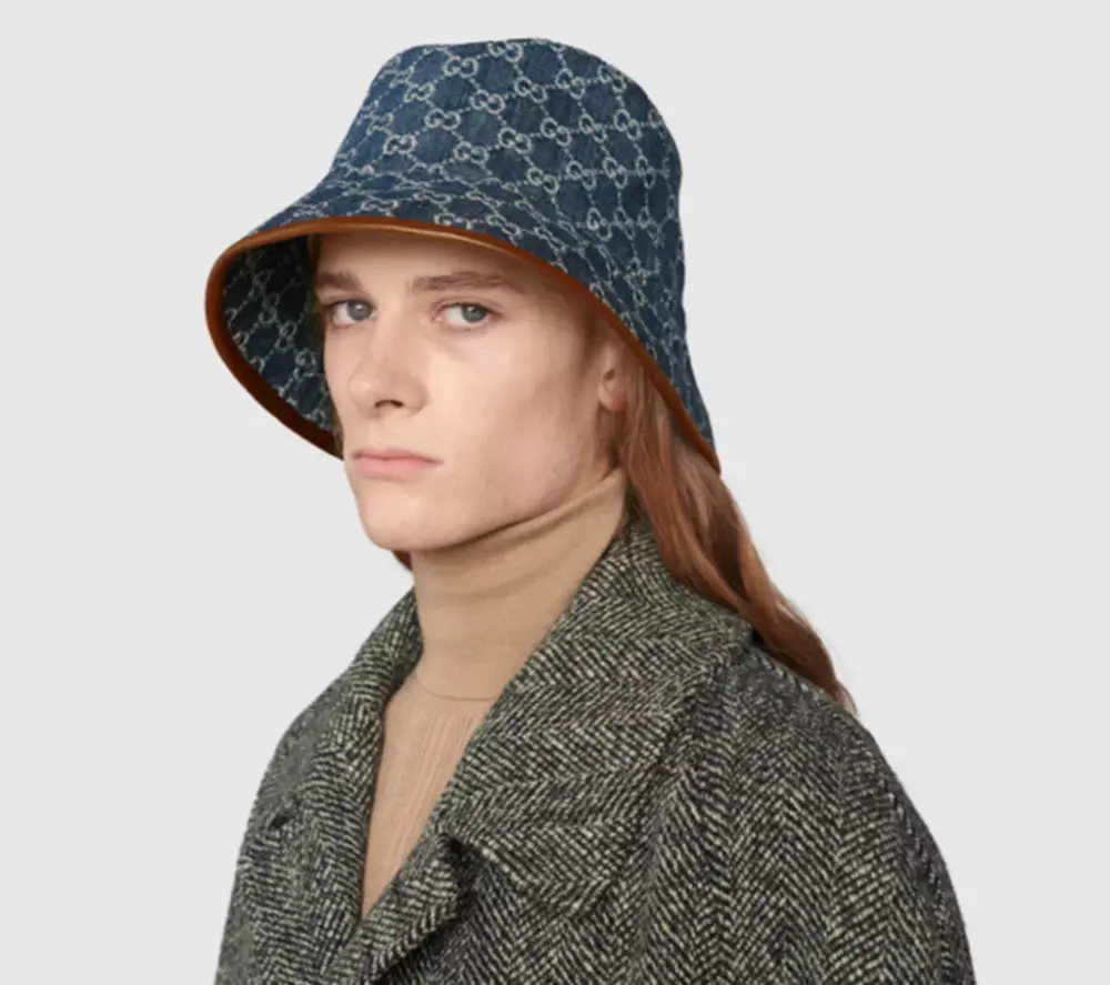 Alternative view of Mũ Gucci GG Canvas Bucket ‘Blue’ 576371-4HAC3-4264