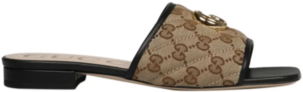 Dép Gucci Women’s GG Matelassé Canvas Slide Sandal 619893-KQWM0-9765