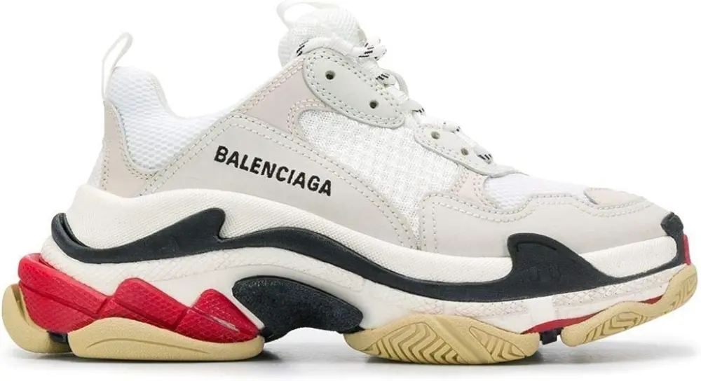 Giày Balenciaga Triple S 'White Black Red' 2019 524037W09E19000