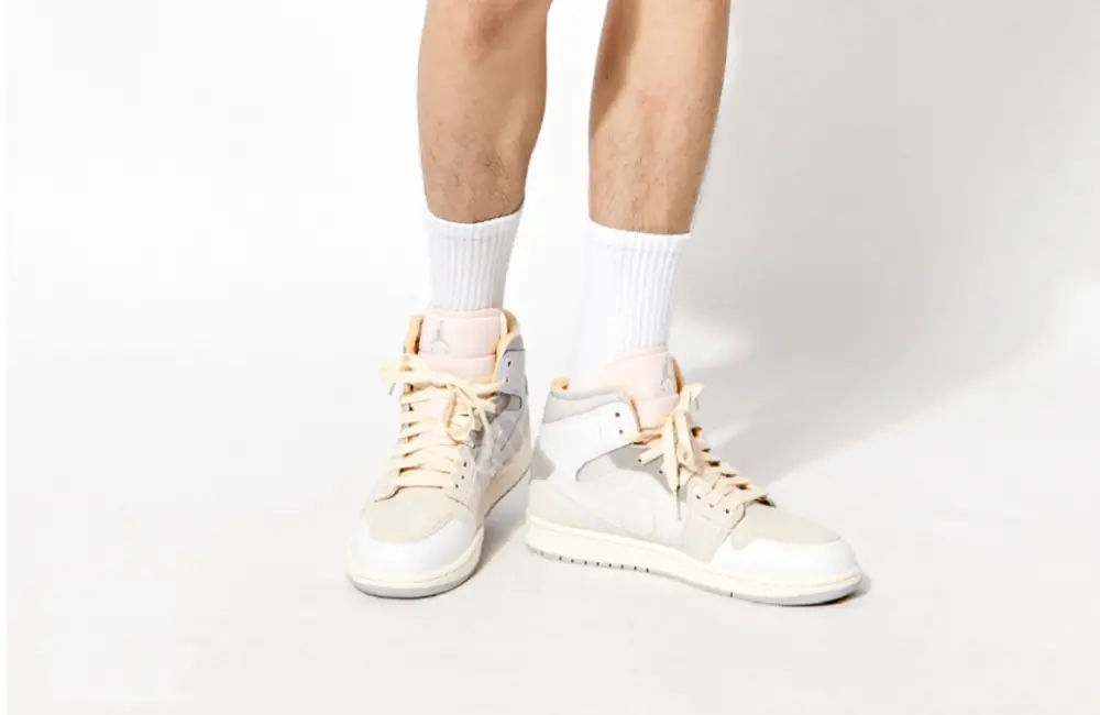Giày Nike Air Jordan 1 Mid Se Craft "White" DM9652-120 - Ảnh 5