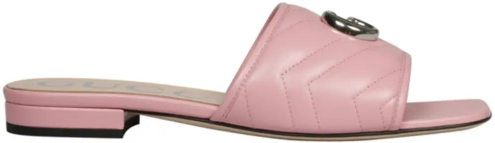 Dép Gucci Double G Matelasse Leather Pink 627827-BKO00-5815