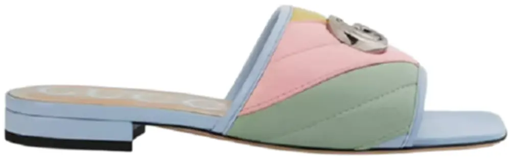 Dép Gucci Double G Matelasse Leather 629934-0CGB0-4970