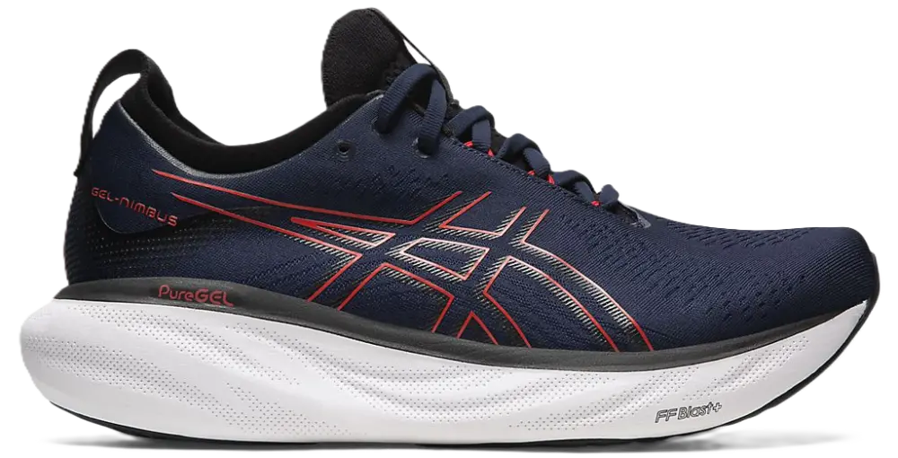 Giày Asics Gel Nimbus 25 Wide ‘Midnight Electric Red’ 1011B625-401