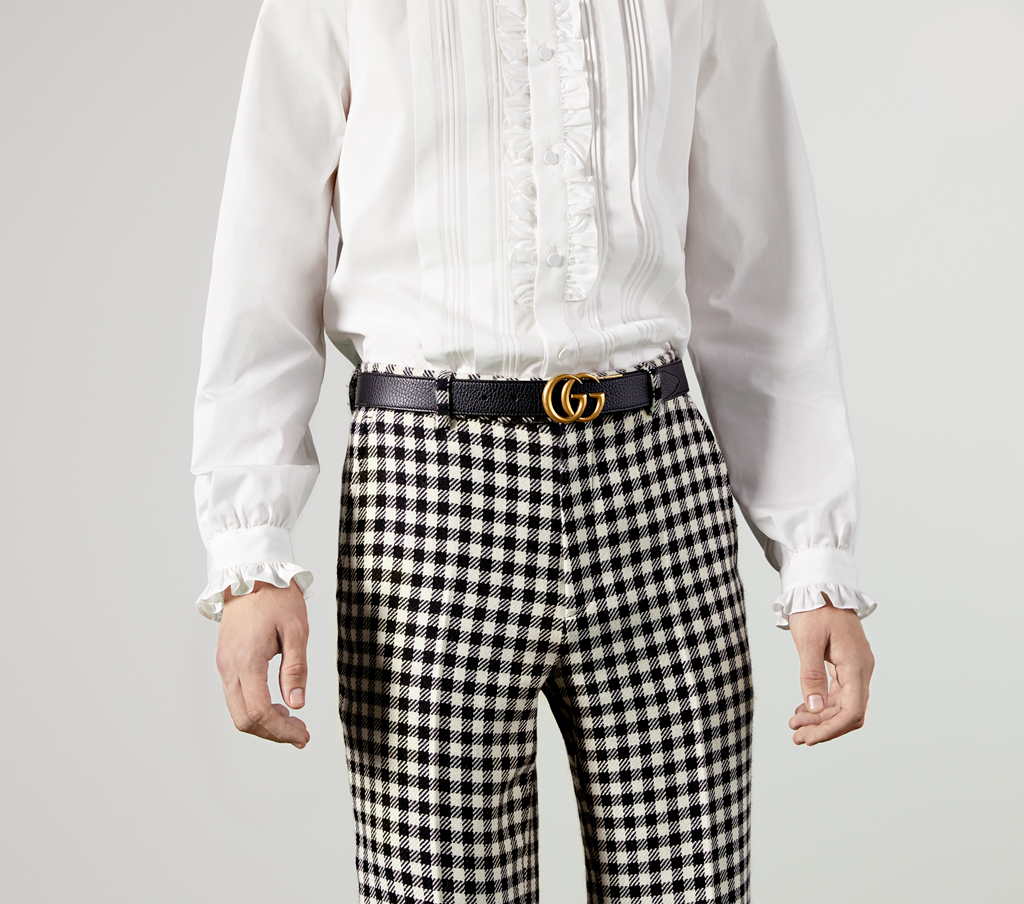 Thắt Lưng Gucci Reversible Thin Belt With Double G Buckle 643847-CAO2T-1062 - Ảnh 2