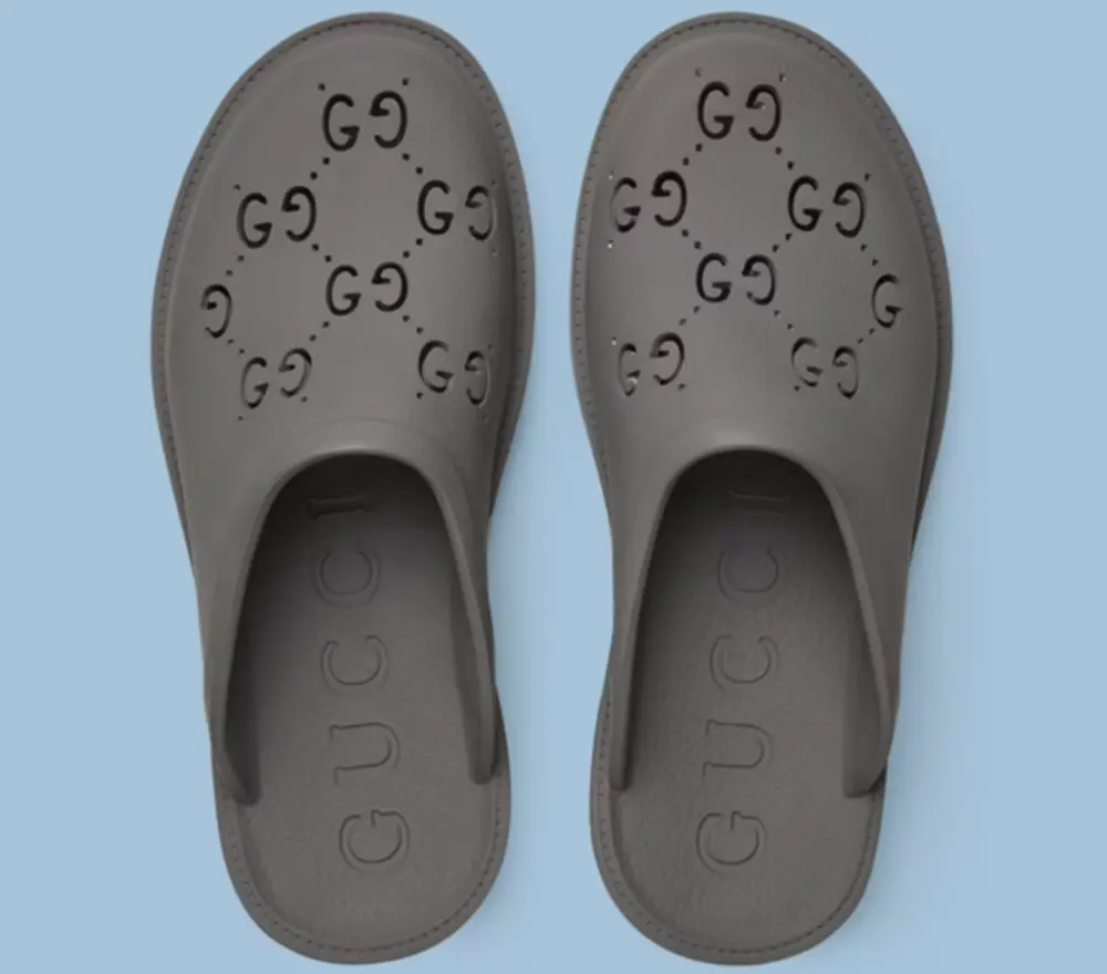 Alternative view of Dép Gucci Men’s GG Slip-on Sandal ‘Grey’ 655517-JFB00-1126