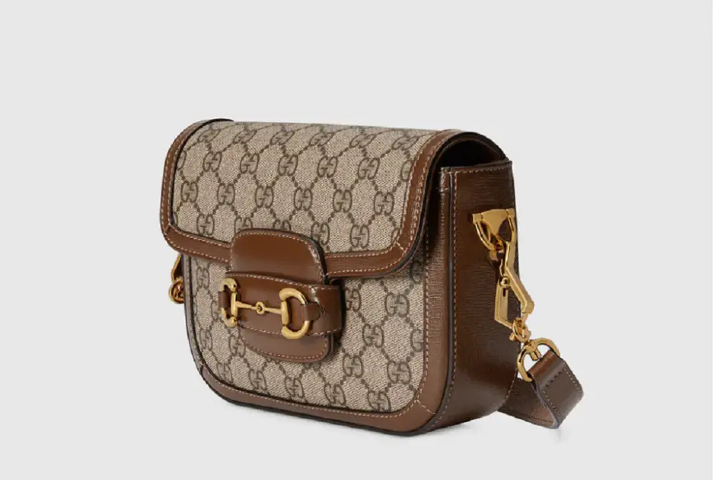 Túi Gucci Horsebit 1955 Mini GG Supreme Canvas 658574-HUHHG-8565 - Ảnh 6