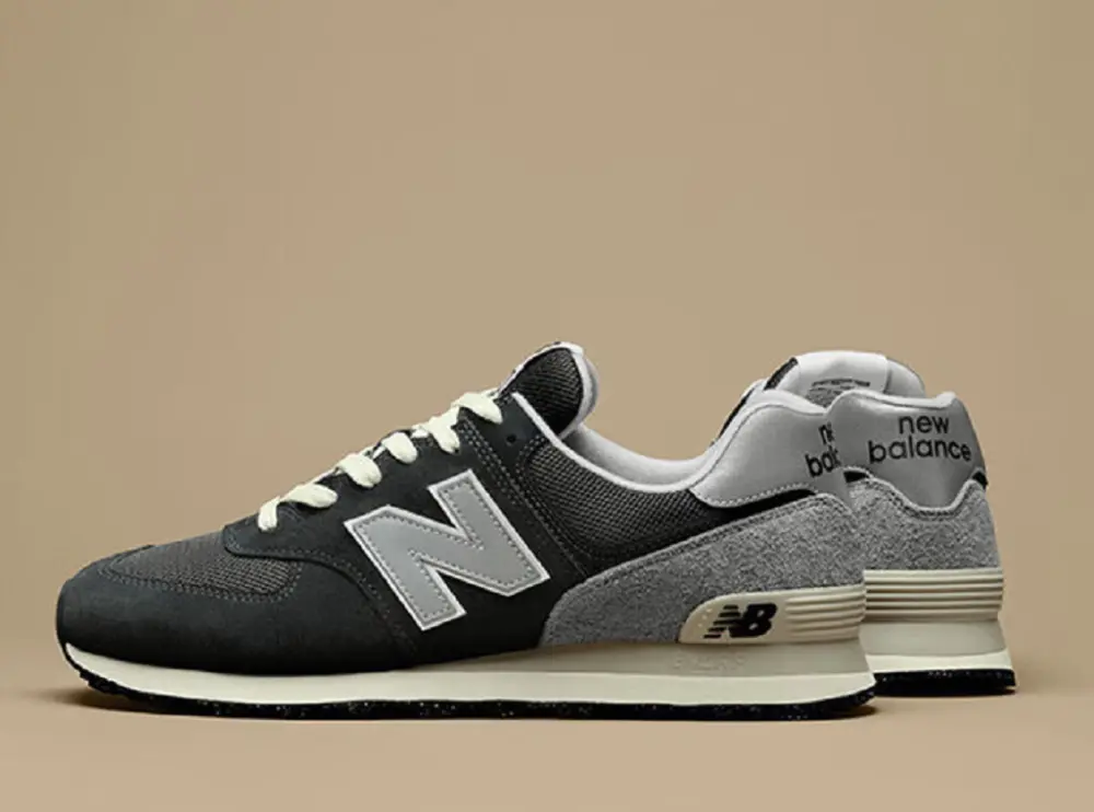 Alternative view of Giày New Balance 574 CNY Sneakers 'Black Grey White U574GM2