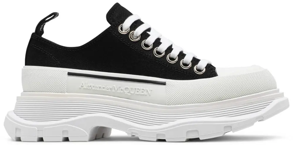 Giày Alexander McQueen Tread Slick ‘Black White’ 611705-W4L32-1070