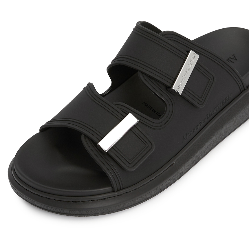 Dép Alexander Mcqueen Hybrid Slide ‘Black’ 663563-W4Q51-1081 - Ảnh 2