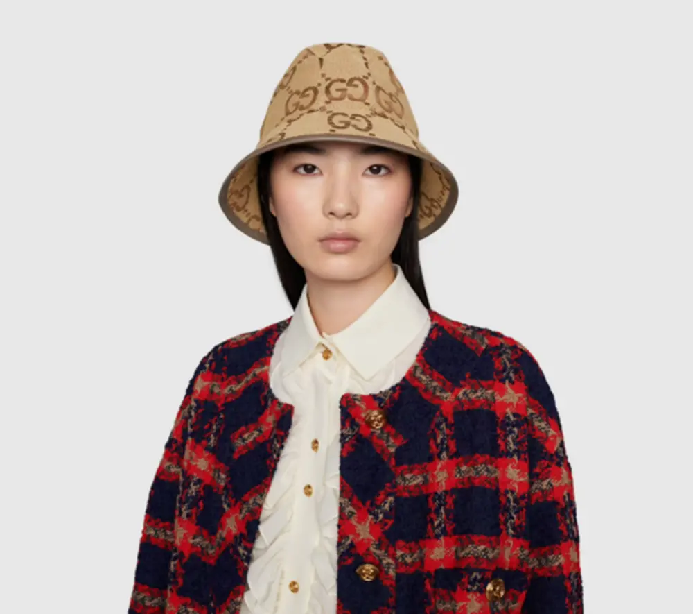 Mũ Gucci Jumbo GG ‘Camel’ 681256-3HAGJ-2564 - Ảnh 3