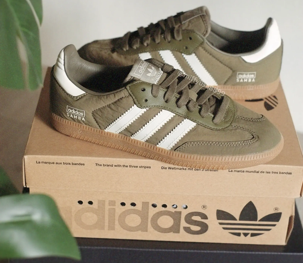 Giày Adidas Samba OG Focus Olive Gum IE3440 - Ảnh 5