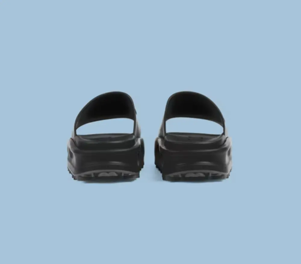 Dép Gucci Interlocking G Slide Sandal ‘Black’ 692380-JF000-1000 - Ảnh 3