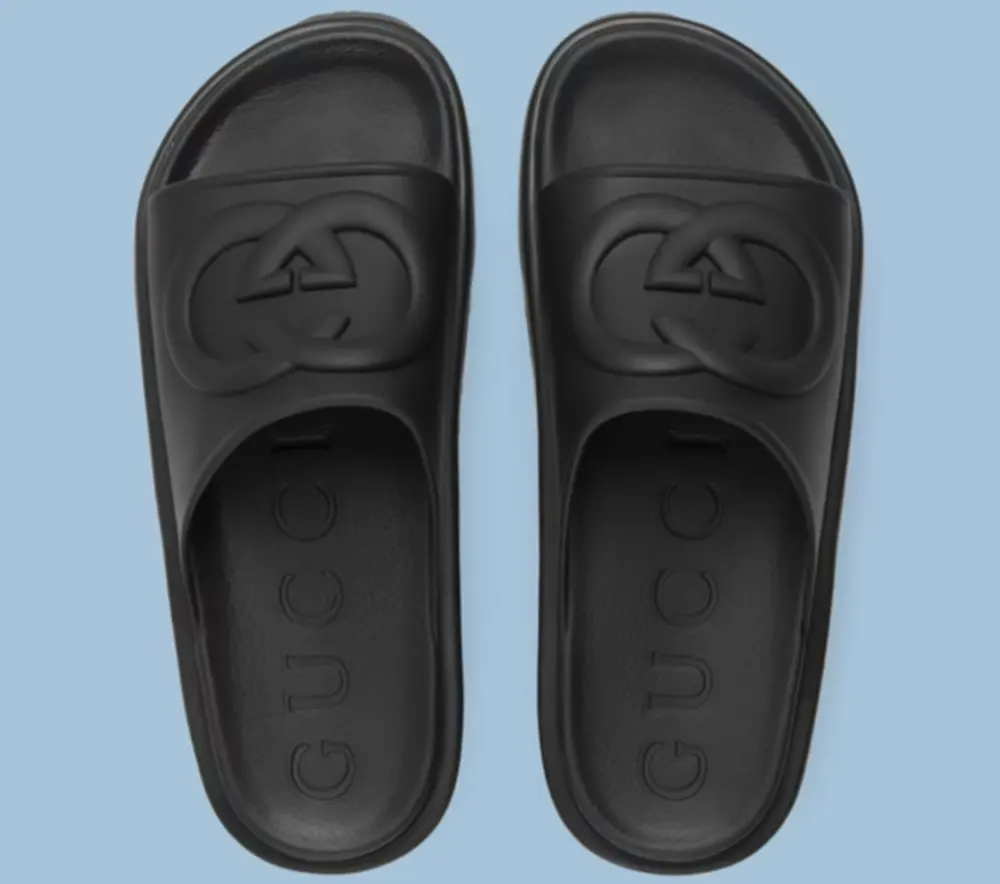 Alternative view of Dép Gucci Interlocking G Slide Sandal ‘Black’ 692380-JF000-1000