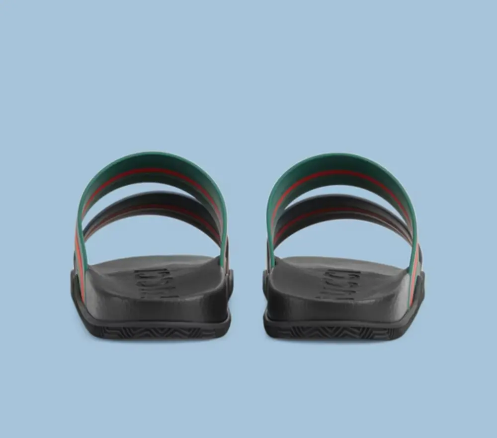 Dép Gucci Men’s Web Slide Sandal ‘Black’ 692381-J8710-8499 - Ảnh 3