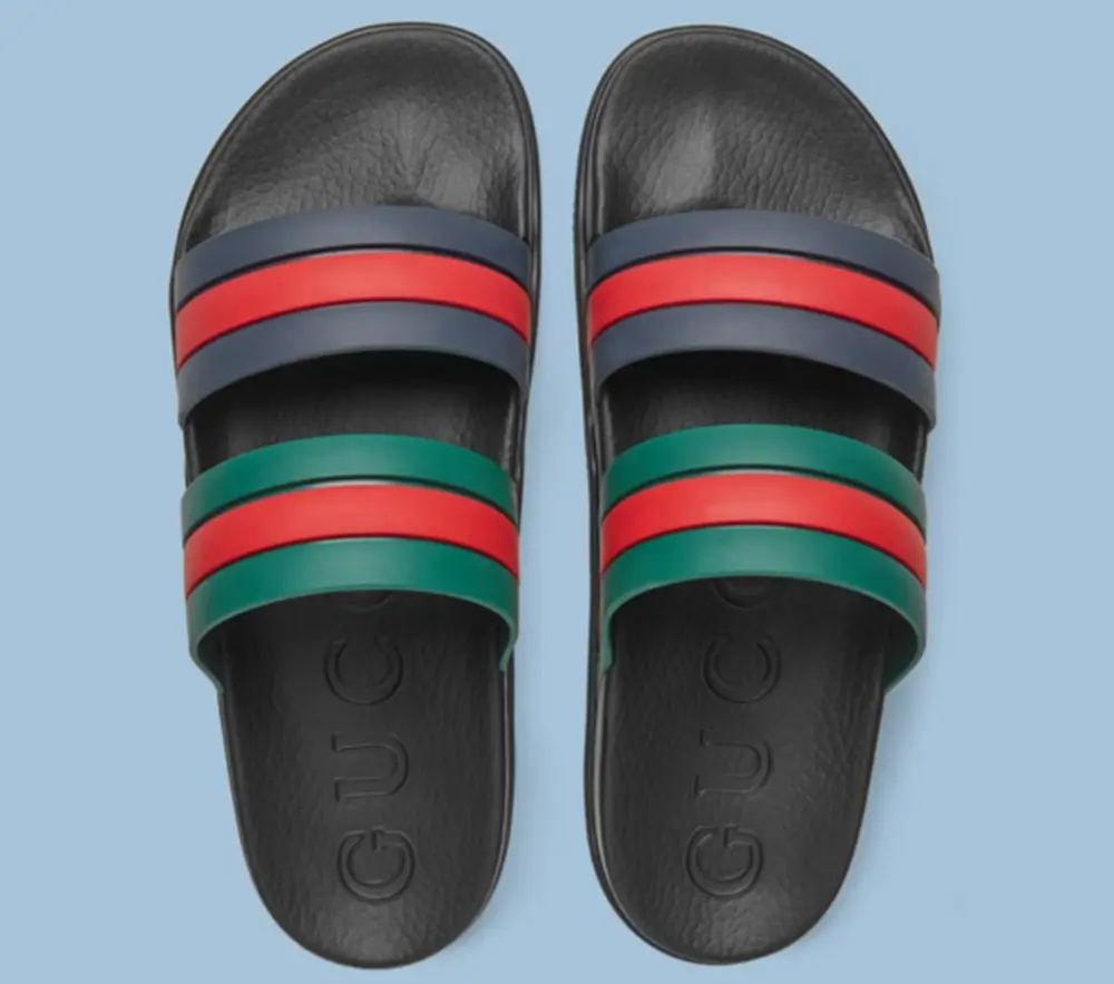 Dép Gucci Men’s Web Slide Sandal ‘Black’ 692381-J8710-8499 - Ảnh 4