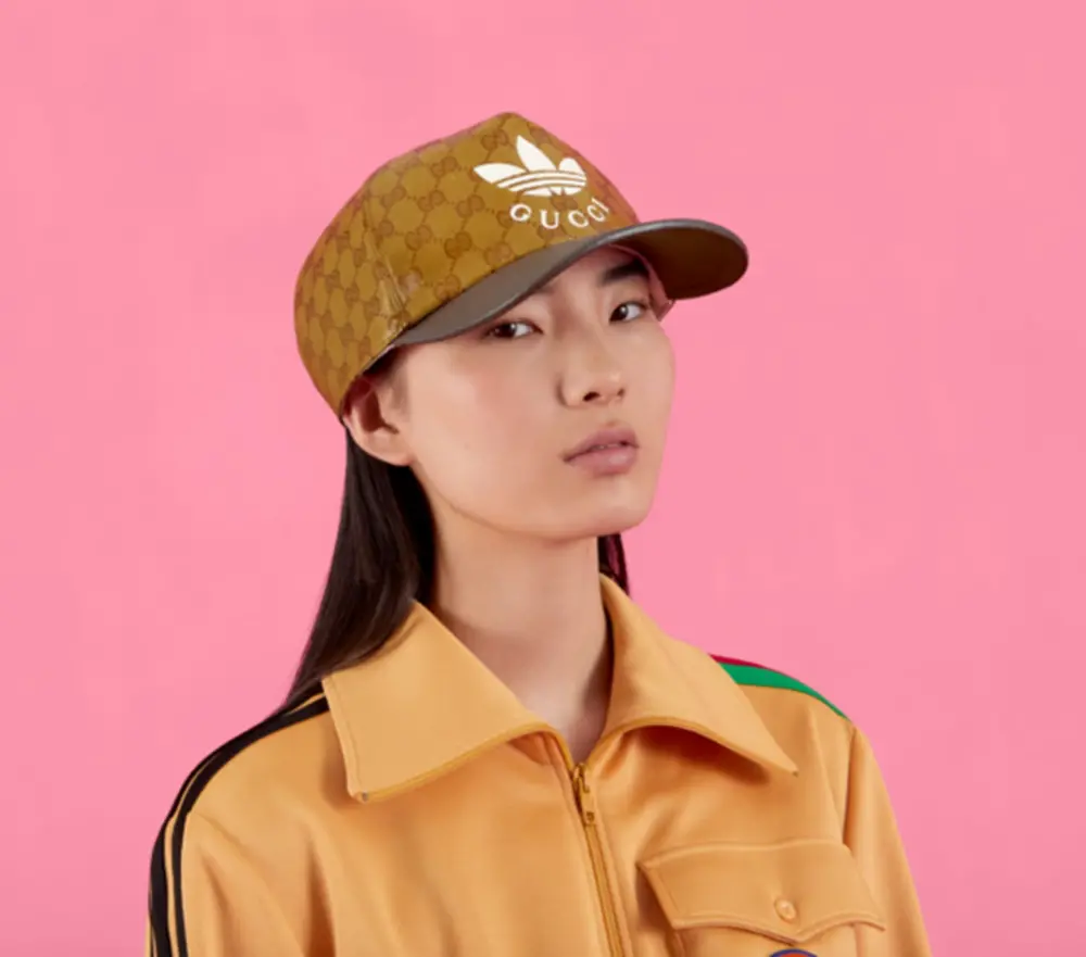 Mũ Gucci Adidas x Gucci Baseball ‘Beige Brown’ 696475-4HAP2-7164 - Ảnh 3