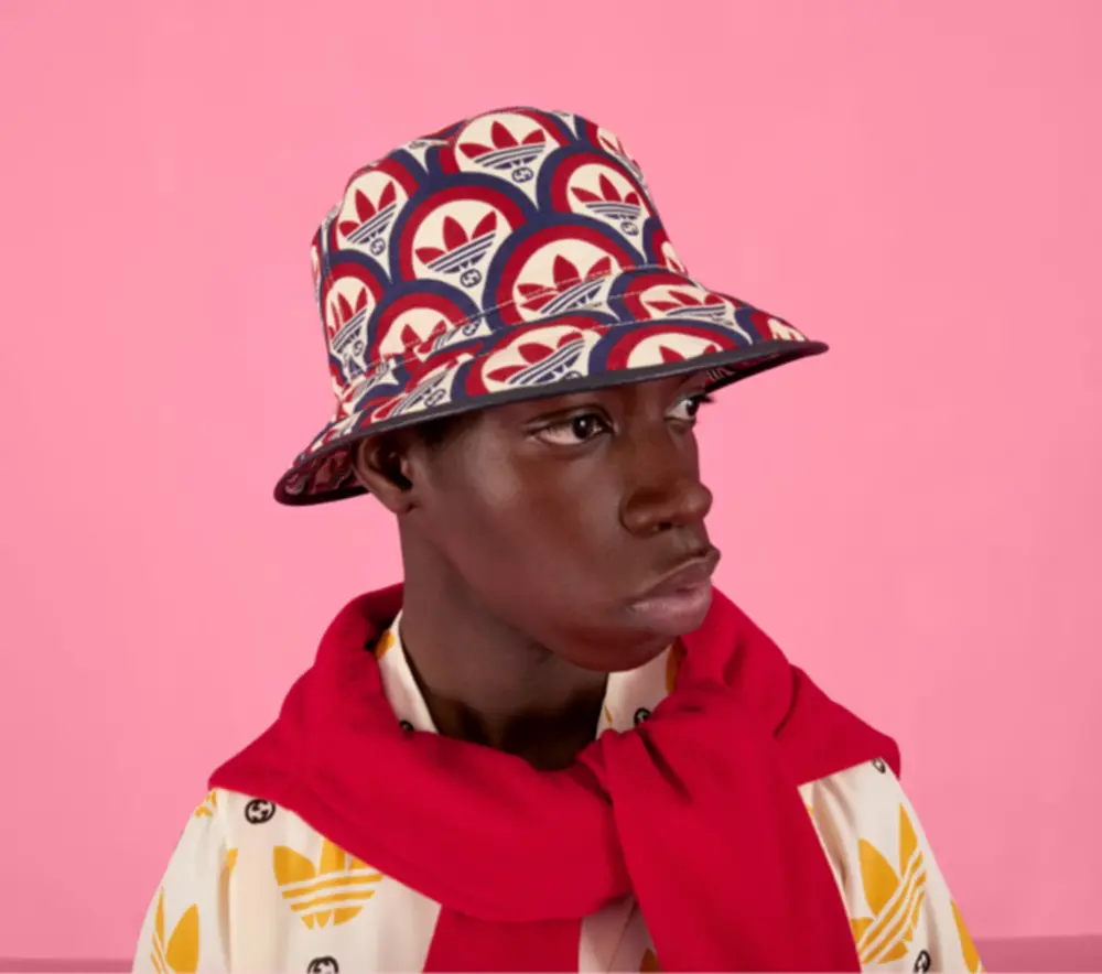 Mũ Gucci Adidas x Gucci Bucket ‘Multicolor’ 696476-4HAQF-6468 - Ảnh 3