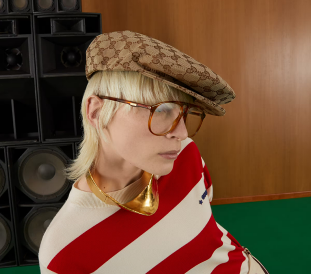 Mũ Gucci Original GG Canvas Flat ‘Beige Brown’ 696856-4HAOB-9764 - Ảnh 2