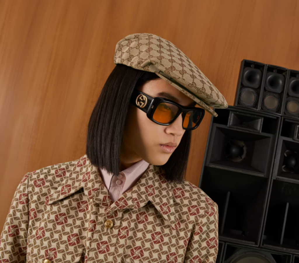 Mũ Gucci Original GG Canvas Flat ‘Beige Brown’ 696856-4HAOB-9764 - Ảnh 3