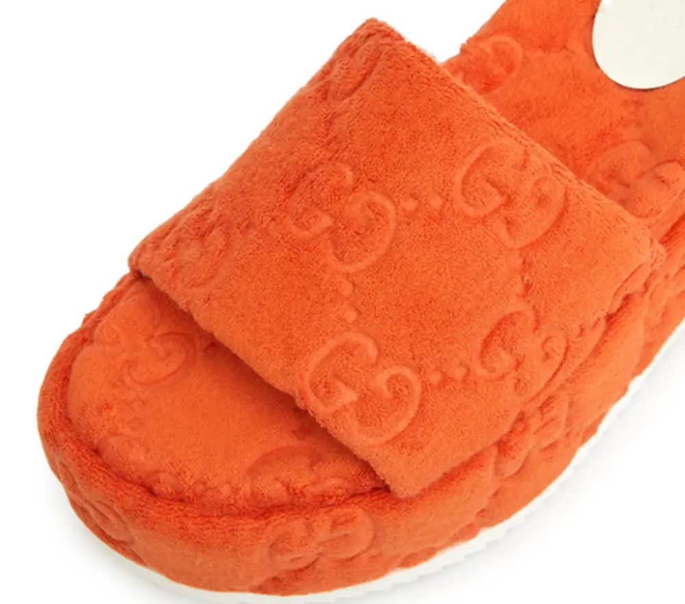 Dép Gucci GG Platform ‘Orange’ 700599-U2O00-7519 - Ảnh 3
