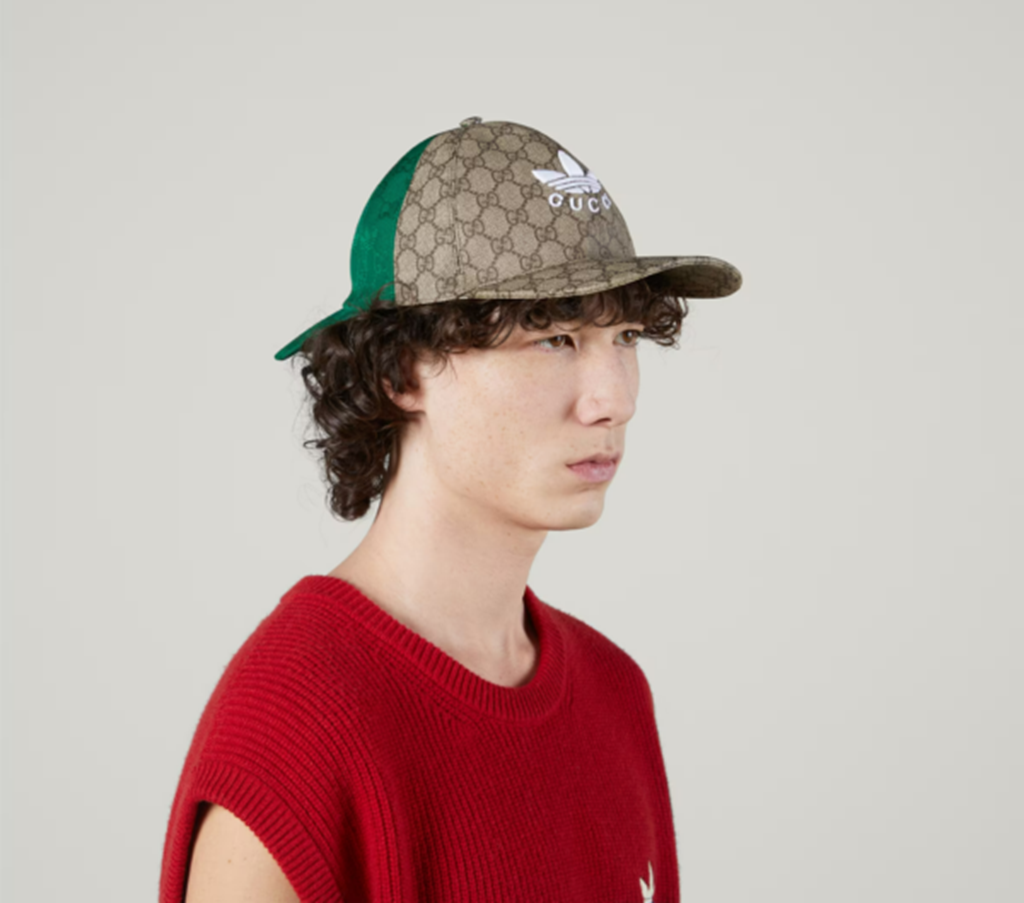 Mũ Gucci Adidas x Gucci Double Sided ‘Beige Green’ 719406-4HAS4-9766 - Ảnh 2