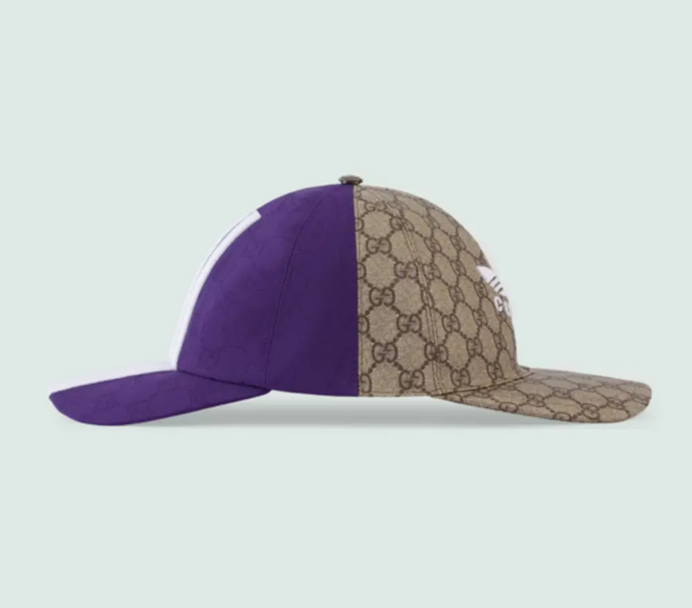 Mũ Gucci Adidas x Gucci Double Sided ‘Beige Purple’ 719406-4HAS4-9771 - Ảnh 3