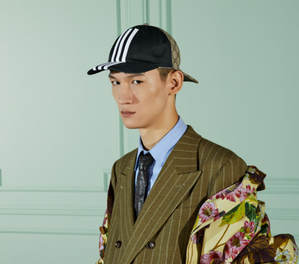 Mũ Gucci Adidas x Gucci Double Sided ‘Beige Black’ 719406-4HAST-9760 - Ảnh 2